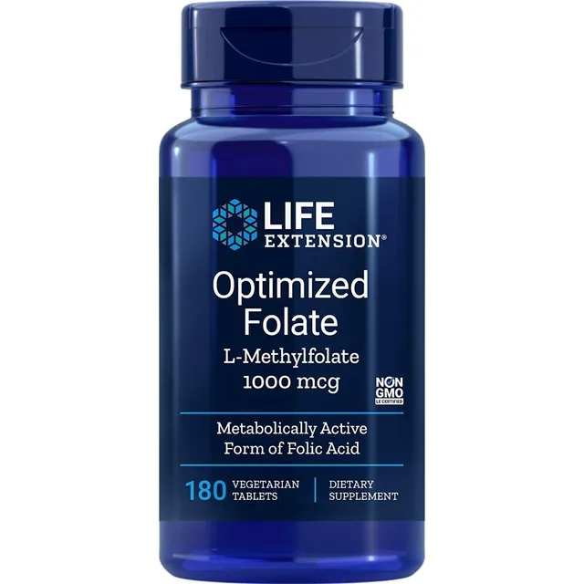 Folato Optimizado L-metilfolato 5-mthf 1000 Mcg 180 Tabletas
