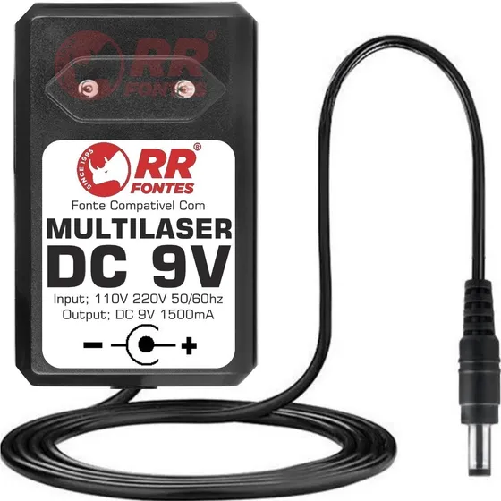 Fonte Carregador 9v Caixa Som Multilaser Sp191 Sp217 Sp241
