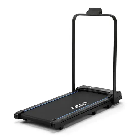 Caminadora Plegable con Barandal Potencia 1.5HP 8km/h Neon Monitor Tiempo, Distancia, Calorías y Velocidad, Control Remoto