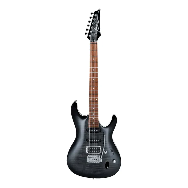 Guitarra eléctrica Ibanez SA Standard SA260FM soloist de okoume transparent gray burst barnizado con diapasón de jatoba