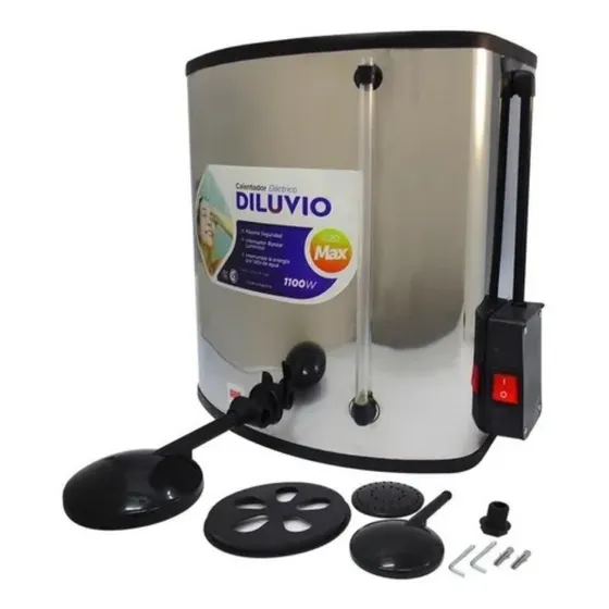 Ducha Calefon Electrico Acero Inoxidable 20 L 1100w Diluvio