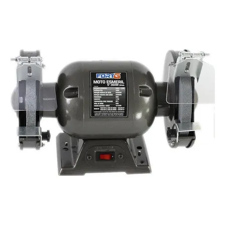 Moto Esmeril De Bancada Fortg 6 Polegadas 360w Bivolt 2 Rebolos Cobre