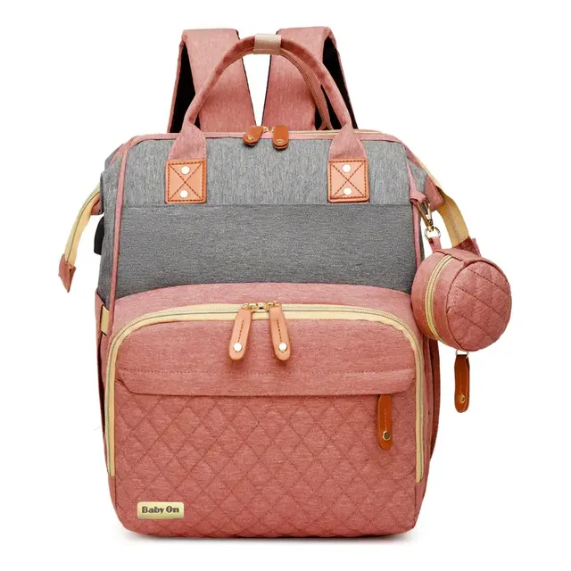 Morral Pañalera Tipo Cuna Con Cambiador 3 En 1 Usb