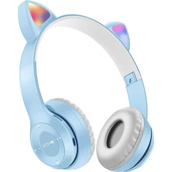 Audifonos Orejas De Gato Led Diadema Bluetooth Inalámbricos