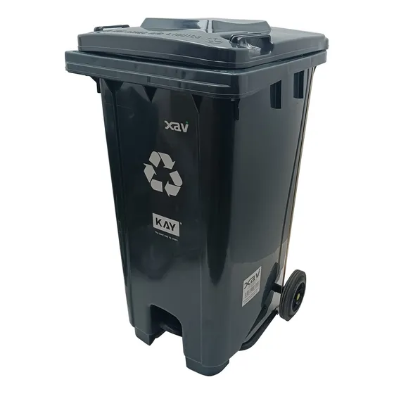 Contenedor Basura 240lt C/rueda Gris Kay I. 6332 Xavi