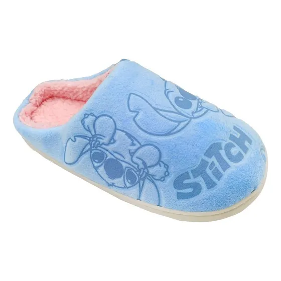 Pantuflas Mujer Stitch Celeste