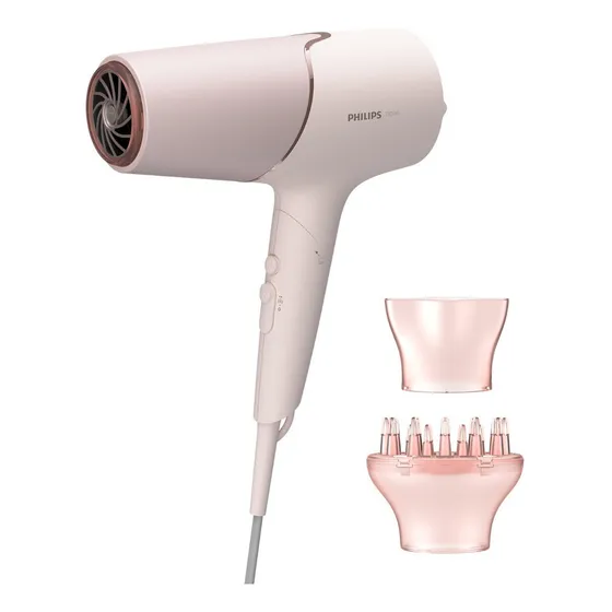 Secador De Pelo Con Tecnologia Thermoshield Philips Bhd538 Color Rosa