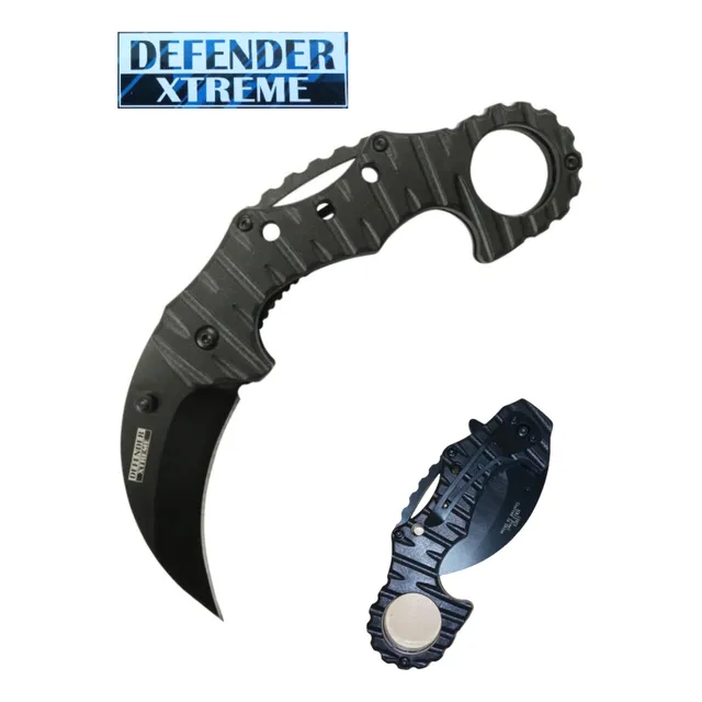 Navaja Táctica Karambit Negra Defender Xtreme Nueva