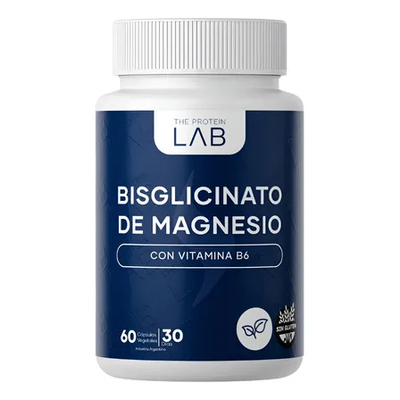 Bisglicinato de magnesio The Protein Lab en cápsula Sin sabor de 60 un