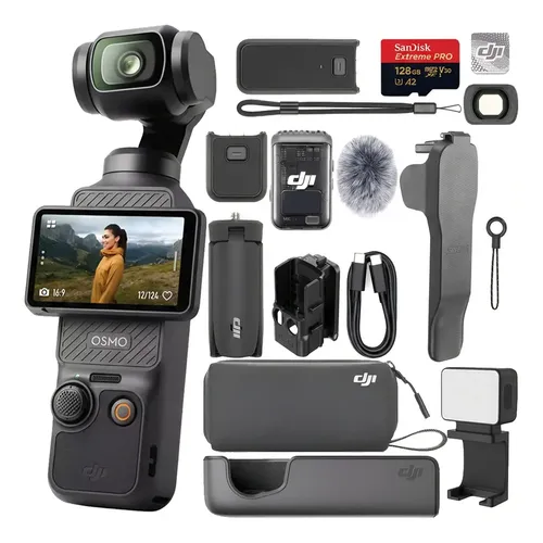 Câmera Dji Osmo Pocket 3 Creator Combo Preto Black | Parcelamento