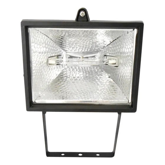 Foco/proyector Halógeno Rectangular, 500w, Color Negro - Ai7