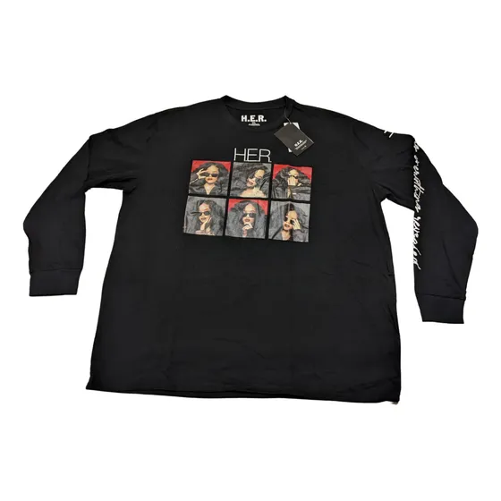 Franela Manga Larga. H.e.r. Rihanna. Talla Xxl. Original.