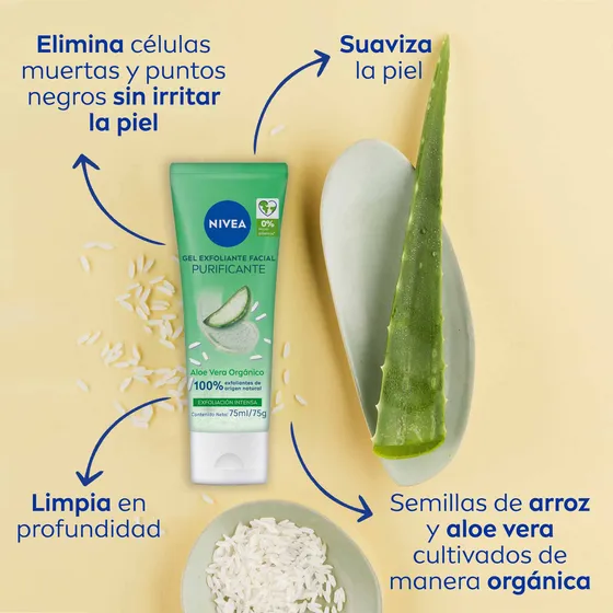 Gel exfoliante facial purificante NIVEA 75 ml Tipo de piel Mixta