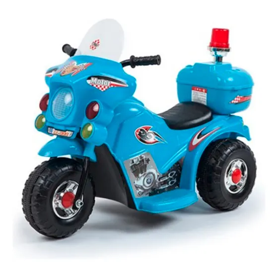 Moto A Bateria Policia Love 3003 Para Niños 6v Azul