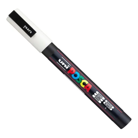 Uni-posca Marcador Fibra Pc-3m Blanco