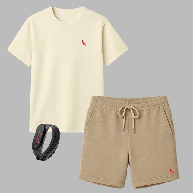 Kit Camiseta Masculina E Short Reserva Moletinho + Brinde Kit Camiseta Masculina E Short Reserva Moletinho + Brinde