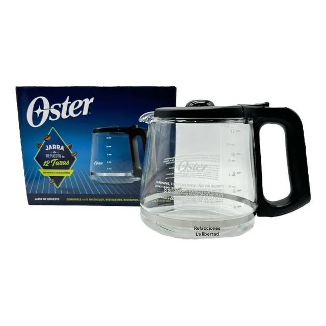 Jarra Repuesto Cafetera Oster 12 Tazas Mod Nuevo Bvstrc12