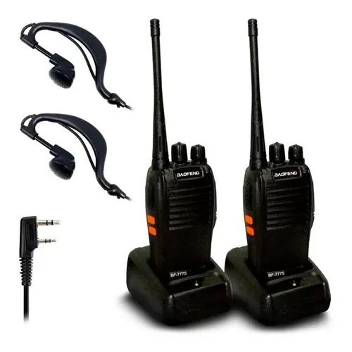 Kit de radios de comunicación Walk Talk BF-777s UHF VHF de 16 canales
