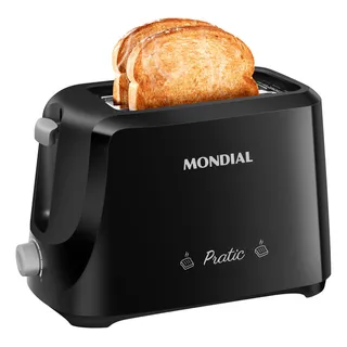 Tostador De PĂŁes Pratic T18 700w Preto Mondial 127v Tostador De PĂŁes Pratic T18 700w Preto Mondial 127v
