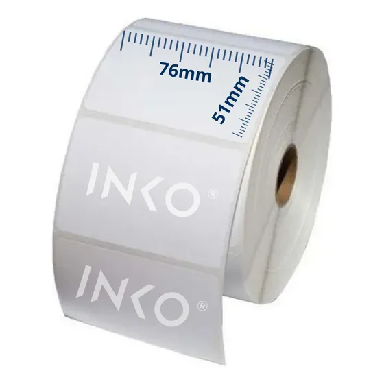 Etiqueta Térmica medida 76x51 o 3x2 pulgadas 250 etiquetas por rollo para Full Producto Codigos de Barras Precio descripción o Inventario