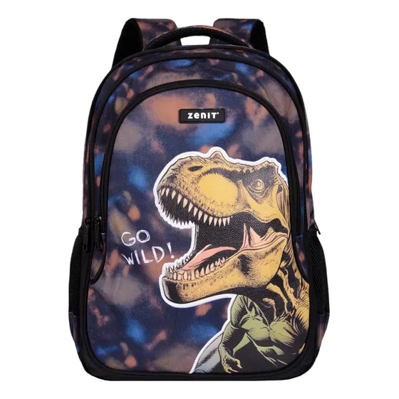 Mochila Infantil Con Diseño School Xl - Zenit Color Marrón Diseño de la tela Estampada