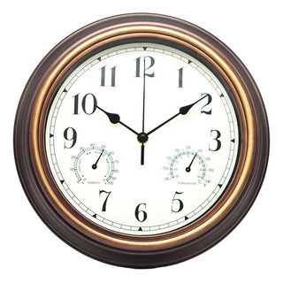 Reloj De Pared Simple De 12 Pulgadas Con Latón Antiguo Reloj De Pared Simple De 12 Pulgadas Con Latón Antiguo