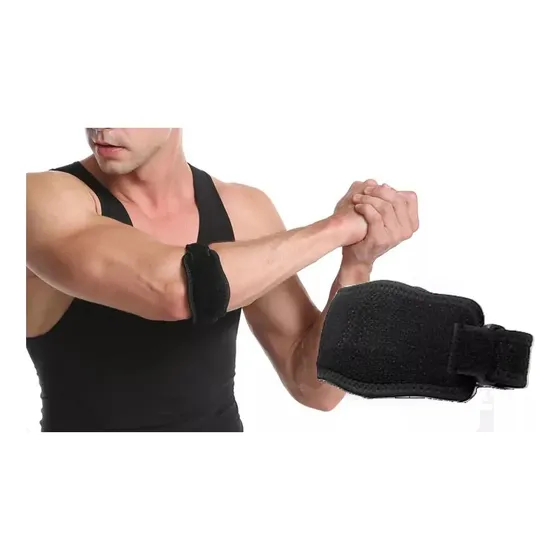 Codera Ortopédica Ajustable Marin Compresión Deportiva Soporte Codo Epicondilitis Tenis Gym Crossfit Dolor Articulaciones Tendinitis Protección Ligera Transpirable Elástica Alivio Rápido Unisex