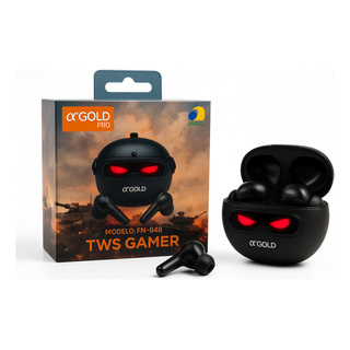 Fone De Ouvido Gamer Tws Fn-b48 Bluetooth 5.4 Tipo-c, Preto Fone De Ouvido Gamer Tws Fn-b48 Bluetooth 5.4 Tipo-c, Preto