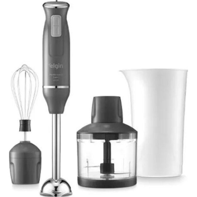 Mixer Power Inox 3 Em 1 600w Elgin Lunar - Cinza Lunar 127v Mixer Power Inox 3 Em 1 600w Elgin Lunar - Cinza Lunar 127v