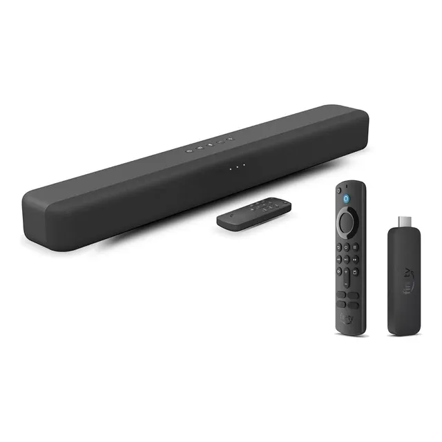 Combo Barra De Sonido Fire Tv 2.0 Con Dts Virtual Bluetooth + Fire Tv Stick 4k Wifi 6