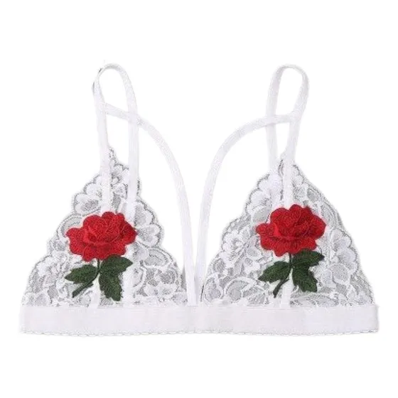 Brasier Bralett  Para Niñas Y Adolescentes Con Bordado