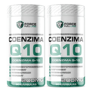 Kit 2x Coenzima Q10 200mg Ubiquinona Q-10 90 Cápsulas 90 Porção Sabor Sem Sabor Kit 2x Coenzima Q10 200mg Ubiquinona Q-10 90 Cápsulas 90 Porção Sabor Sem Sabor