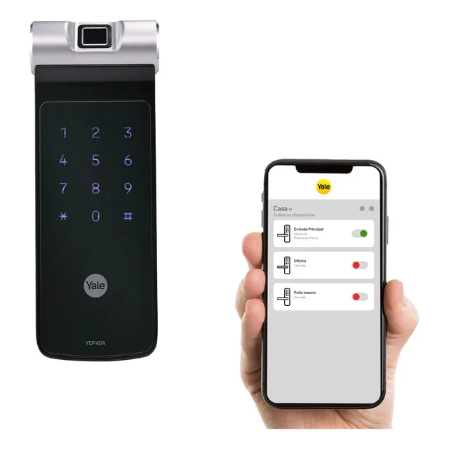 Cerrojo Digital Ydf40a + Módulo Para Abrir Desde El Celular
