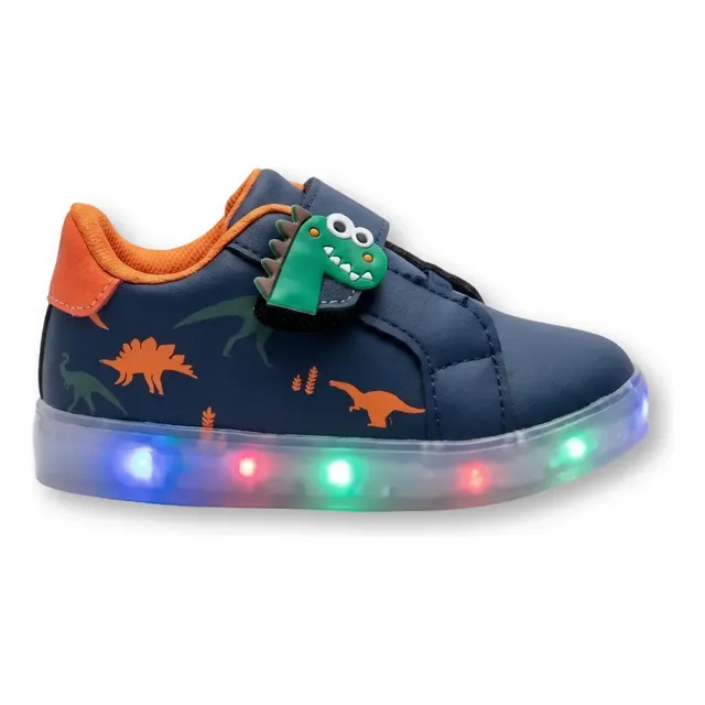 Tênis 5 Tenis Infantil Bebe Com Led Luzinhas Personagem Divertido