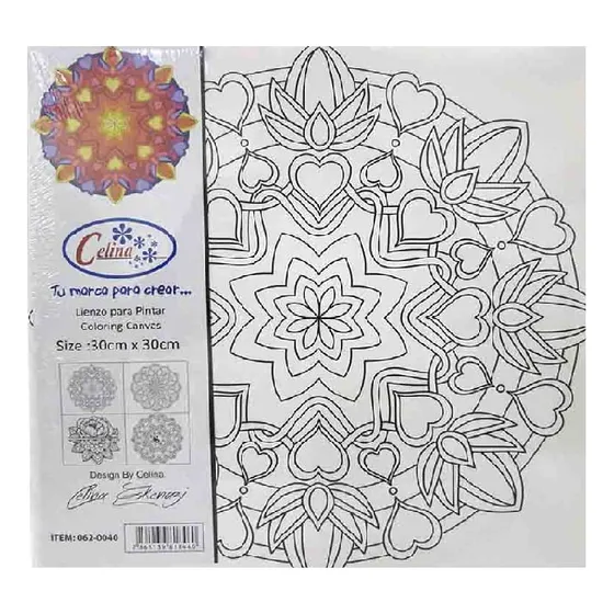 Bastidor Tela Mándala Flor 30cmx30cm Varios Diseños
