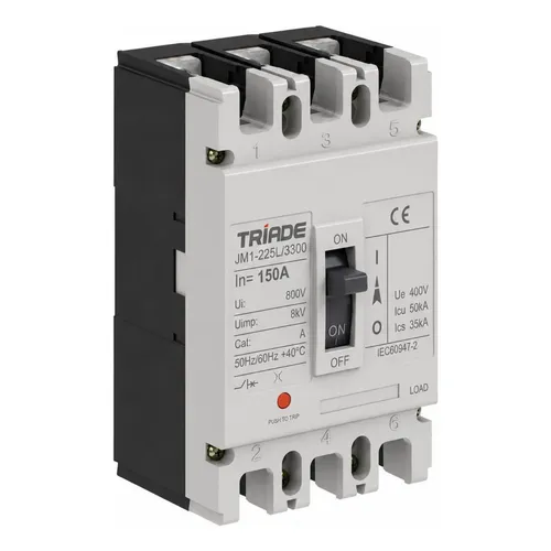 DSJN3-B150A Disjuntor 3P 150A Caixa Moldada Nema - Soprano