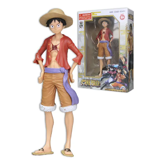One Piece Brinquedo Monkey D Luffy Zoro Boneco Estátua 18 cm