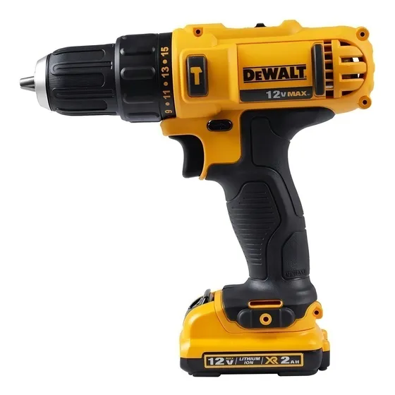 Furadeira e Parafusadeira 10mm Dewalt Modelo DCD709D2 2 Baterias 1 Carregador 127/220V