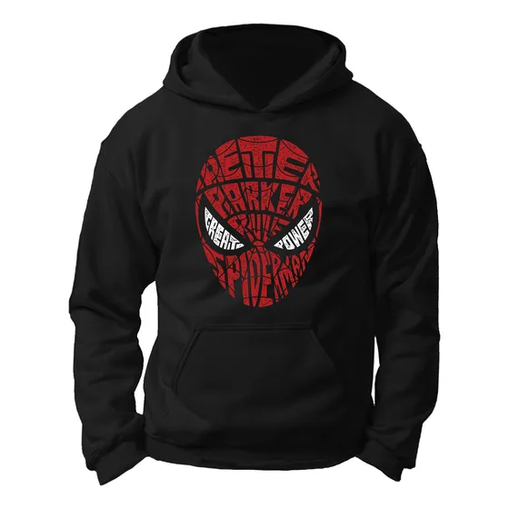 Sudadera Spider Man, Unisex Con Capucha Y Cangurera