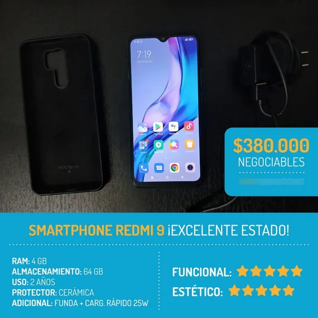 Celular Xiaomi Redmi 9 64g 4g Ram