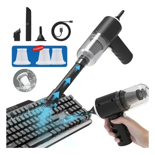 Aiyinsmart Aspiradora Portátil Inalámbrica Compacta 4500pa Negro