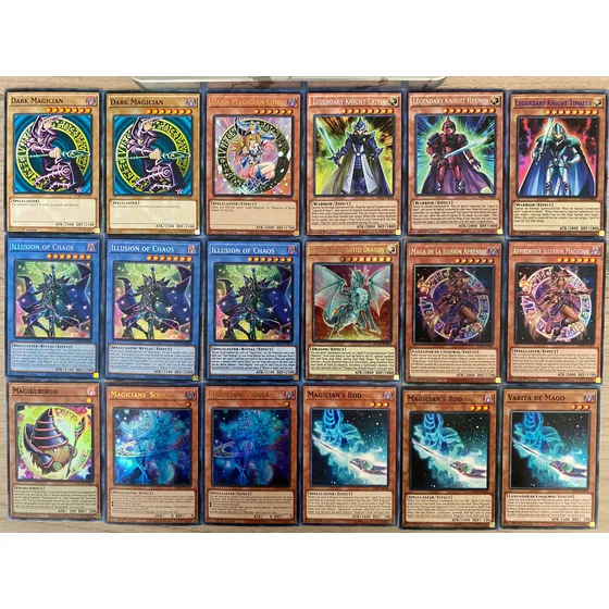Yugioh Deck Dark Magician Legendary Dragons Dark Magician Mago Oscuro Inglés