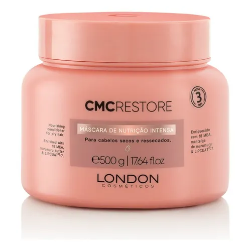 Máscara Nutritiva Cmc Restore 500g London Cosméticos
