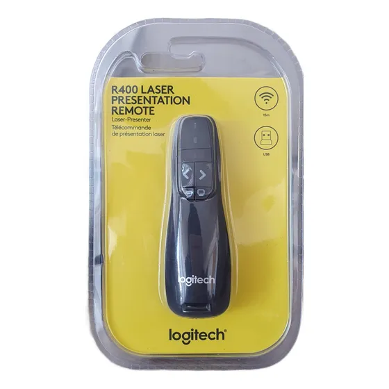Apuntador Y Presentador Laser Negro R400 Marca Logitech