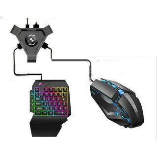 Teclado Y Ratón A Una Mano Mini Jugador Rgb Iluminado Mecáni Teclado Y Ratón A Una Mano Mini Jugador Rgb Iluminado Mecáni