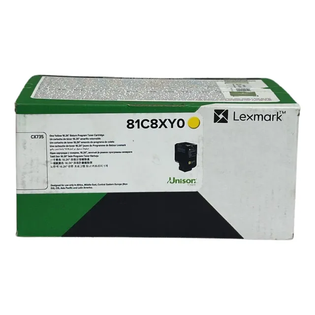 Tóner Original Lexmark Cx735 Amarillo. 81c8xy0
