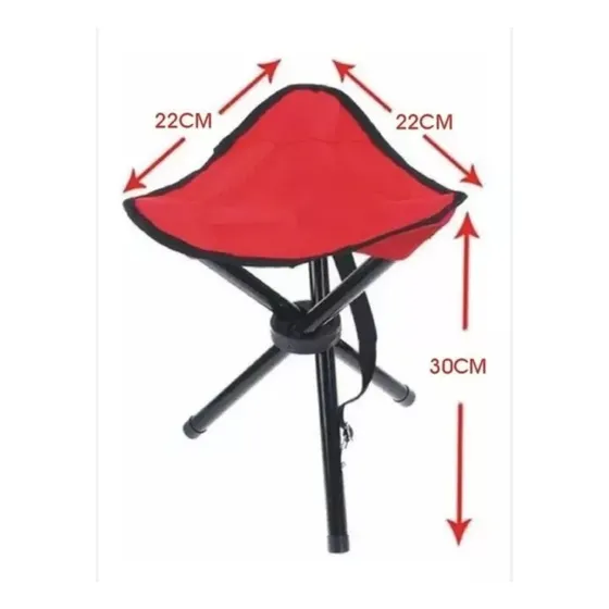 Banquito Plegable De Tres Patas Playa, Camping Safari