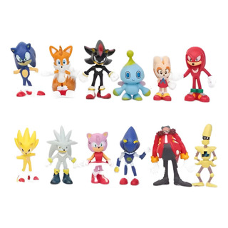 Sonic Kit Com 12 Peças Brinquedos Pvc 5cm Infantil Coleção Sonic Kit Com 12 Peças Brinquedos Pvc 5cm Infantil Coleção