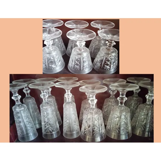 Juego De Copas De Cristal Dárques. Nuevas
