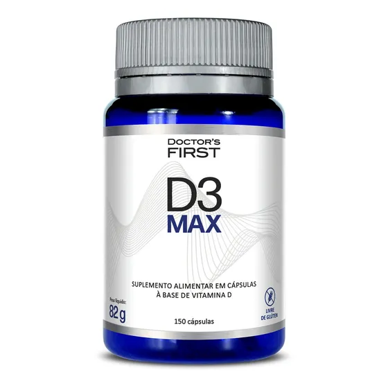 Suplemento Em Cápsulas D3 Max 150un Vit D3 Diluída Em Tcm